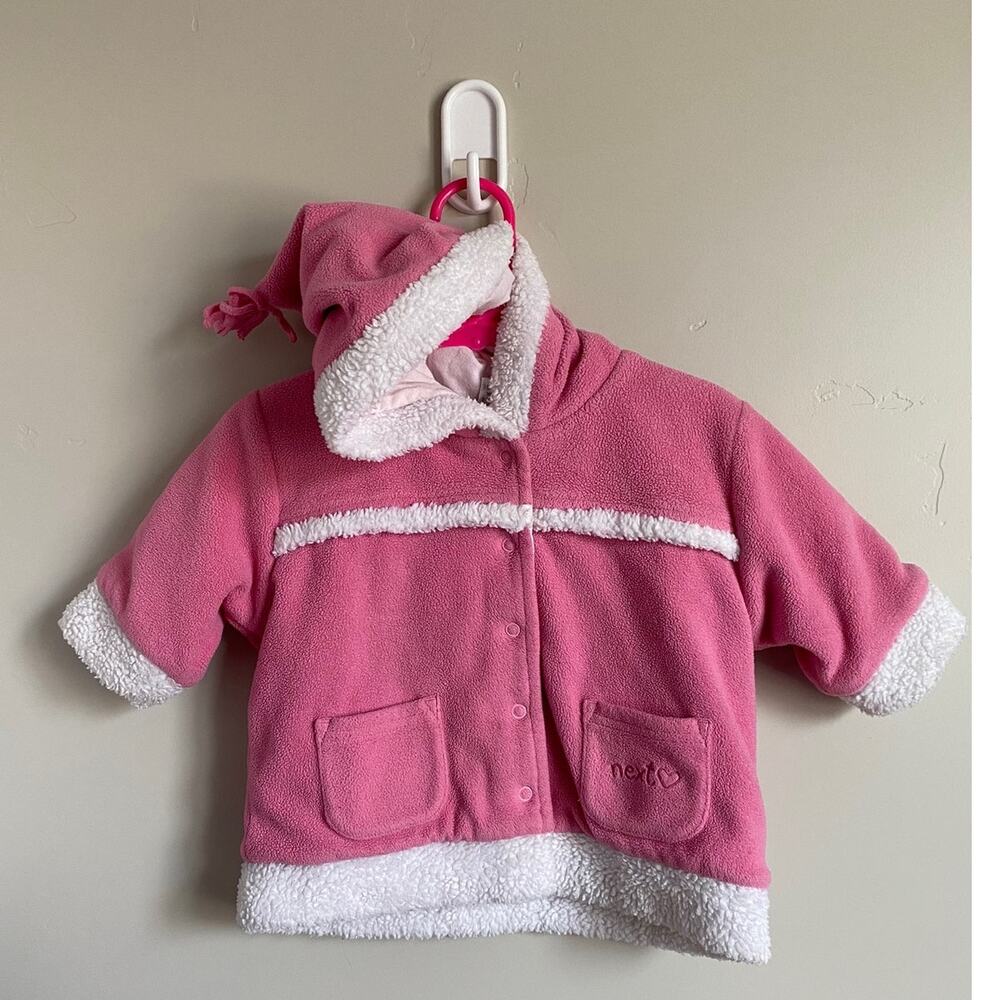 Newborn at Next Pink Thick Baby Jacket Coat Sz 3-6